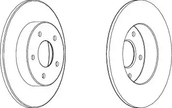 Тормозной диск FERODO DDF1383 (DDF1383, DDF1383C-1, DDF1383-1, DDF1383C)