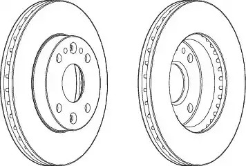 Тормозной диск FERODO DDF1391 (DDF1391, DDF1391-1)