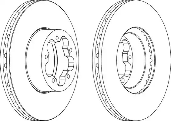 Тормозной диск FERODO DDF1554 (DDF1554, DDF1554-1, DDF1554C)