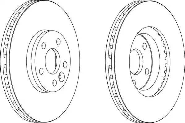 Тормозной диск FERODO DDF1567 (DDF1567, DDF1567-1, DDF1567C)