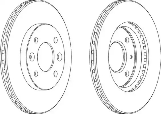 Тормозной диск FERODO DDF158 (DDF158, DDF158C-1, DDF158-1, DDF158C)