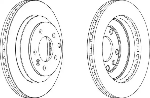 Тормозной диск FERODO DDF1580C (DDF1580C, DDF1580C-1)