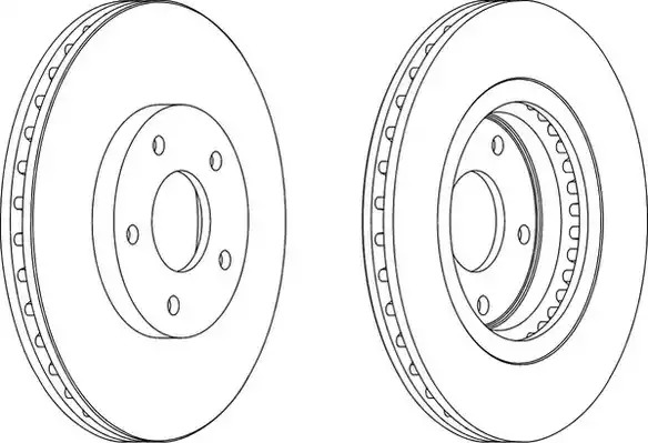 Тормозной диск FERODO DDF1589 (DDF1589, DDF1589-1, DDF1589C, DDF1589C-1)