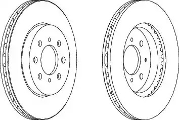 Тормозной диск FERODO DDF1610 (DDF1610, DDF1610-1, DDF1610C)