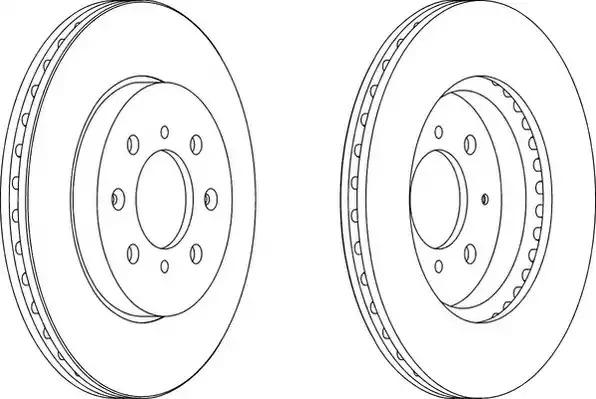 Тормозной диск FERODO DDF1610 (DDF1610, DDF1610-1, DDF1610C)