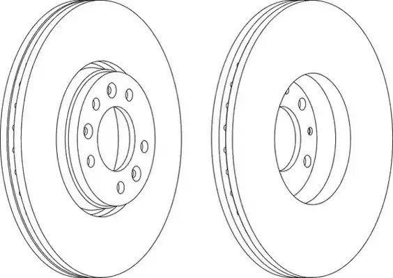 Тормозной диск FERODO DDF1615 (DDF1615, DDF1615-1, DDF1615C)