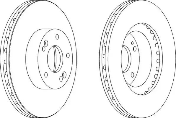 Тормозной диск FERODO DDF1630 (DDF1630, DDF1630-1)