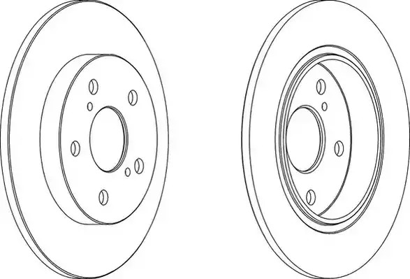 Тормозной диск FERODO DDF1645 (DDF1645, DDF1645-1)