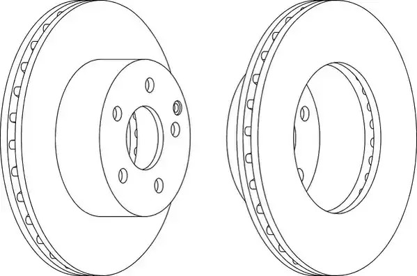 Тормозной диск FERODO DDF1668 (DDF1668, DDF1668-1)