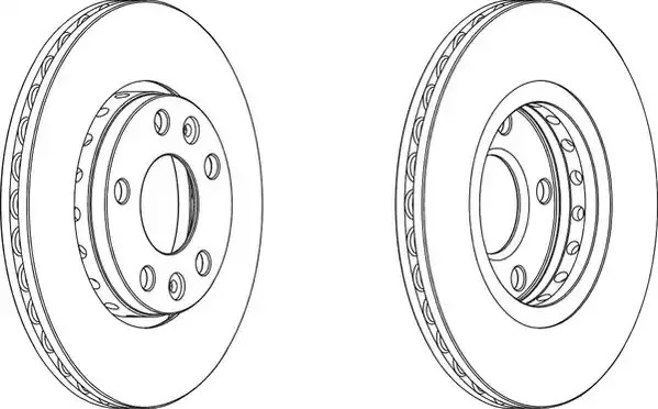 Тормозной диск FERODO DDF1728 (DDF1728, DDF1728-1)