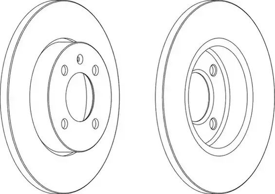 Тормозной диск FERODO DDF205 (DDF205, DDF205C-1, DDF205-1, DDF205C)