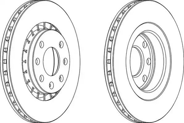 Тормозной диск FERODO DDF206 (DDF206, DDF206C-1, DDF206-1, DDF206C)