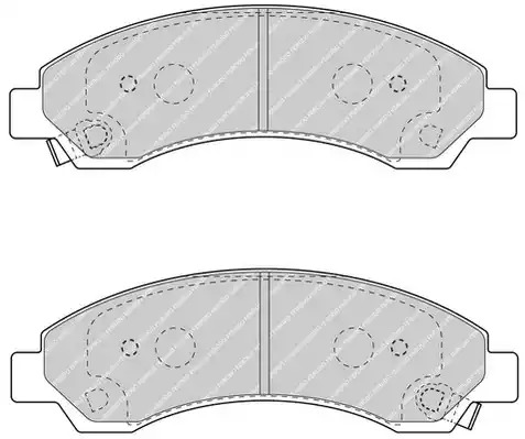 Комплект тормозных колодок FERODO FDB4625