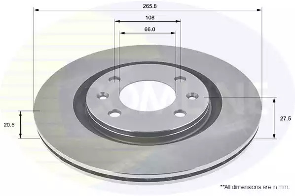 Тормозной диск COMLINE ADC1504V