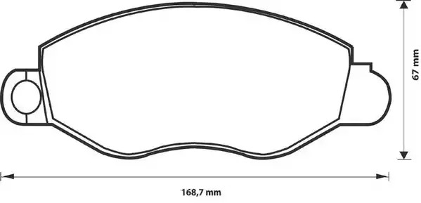 Комплект тормозных колодок JURID 573110D (23434, 573110)