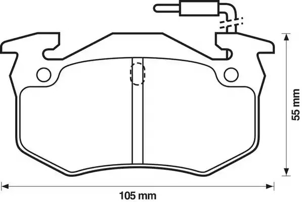 Комплект тормозных колодок JURID 571302J (20635, 20859, 571302)