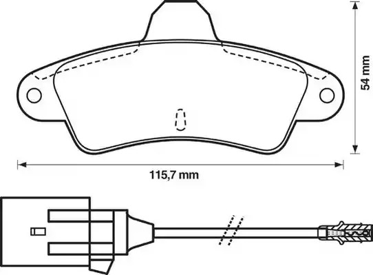 Комплект тормозных колодок JURID 571755J (21586, 21587, 571755)