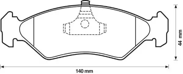 Комплект тормозных колодок JURID 571913J (21202, 21203, 23101, 23102, 571913)