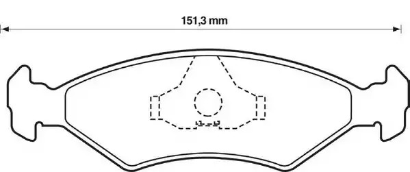 Комплект тормозных колодок JURID 571914J (20753, 571914)