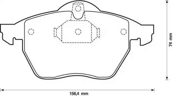 Комплект тормозных колодок JURID 571920J (21829, 571920)