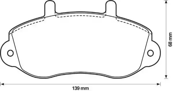 Комплект тормозных колодок JURID 571932J (23302, 571932)