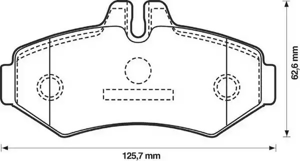 Комплект тормозных колодок JURID 571950J (23021, 571950)