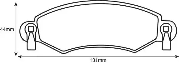 Комплект тормозных колодок JURID 571981J (23253, 571981)