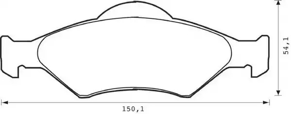 Комплект тормозных колодок JURID 571996J (23200, 571996)