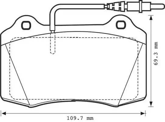 Комплект тормозных колодок JURID 571999J (23206, 571999)