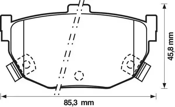 Комплект тормозных колодок JURID 572127J (21553, 572127)