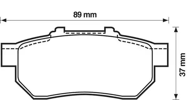 Комплект тормозных колодок JURID 572134J (21738, 572134)