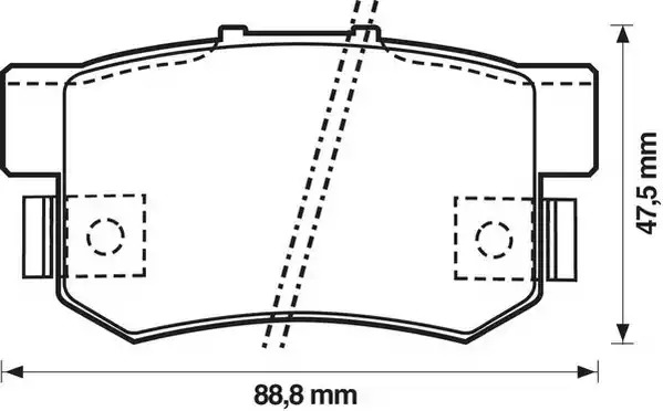 Комплект тормозных колодок JURID 572138J (21719, 572138)