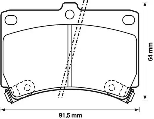 Комплект тормозных колодок JURID 572145J (21654, 572145)