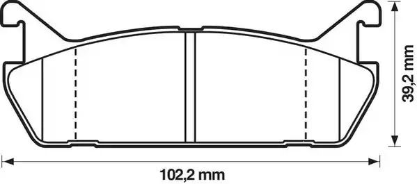 Комплект тормозных колодок JURID 572163J (21559, 572163)