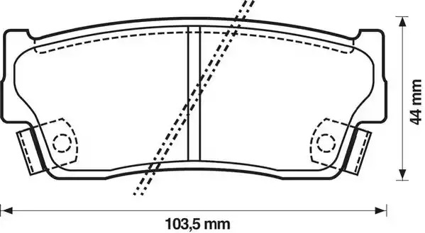 Комплект тормозных колодок JURID 572166J (21500, 572166)