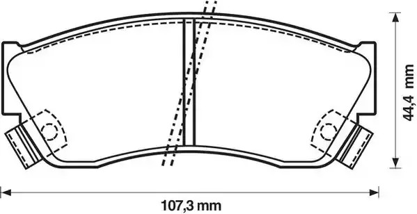 Комплект тормозных колодок JURID 572179J (21333, 572179)