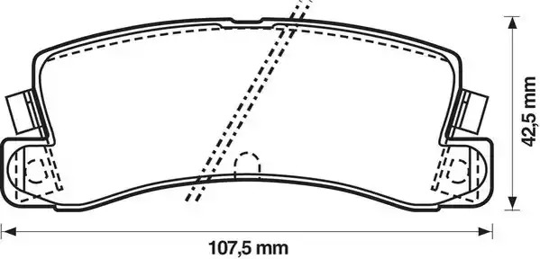 Комплект тормозных колодок JURID 572182J (20076, 572182)