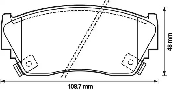 Комплект тормозных колодок JURID 572210J (21657, 572210)