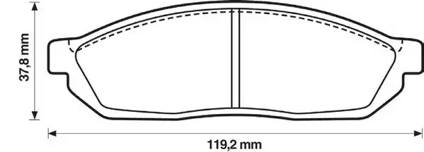 Комплект тормозных колодок JURID 572250J (20731, 572250)