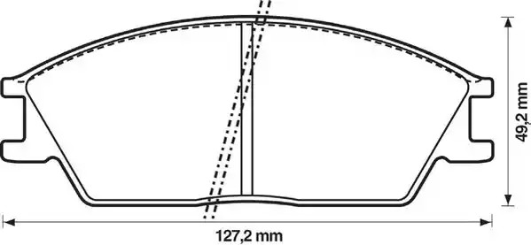 Комплект тормозных колодок JURID 572268J (21012, 572268)