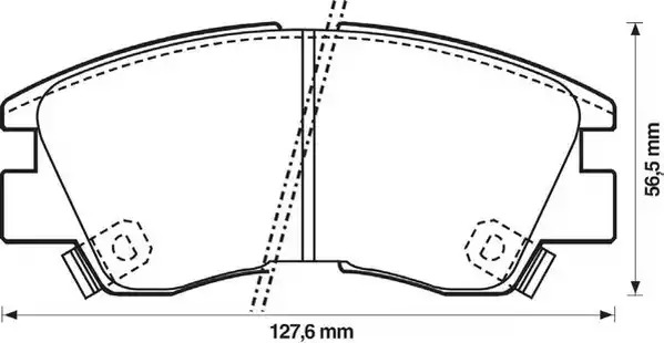 Комплект тормозных колодок JURID 572281J (21373, 572281)