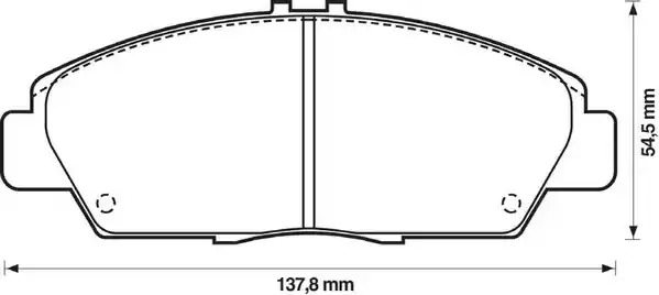 Комплект тормозных колодок JURID 572350J (21879, 572350)