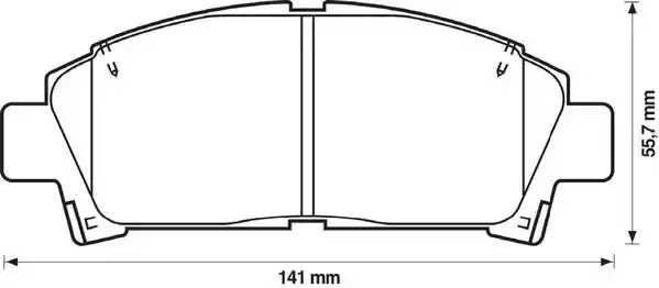 Комплект тормозных колодок JURID 572357J (21961, 572357)