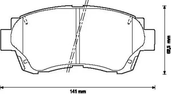 Комплект тормозных колодок JURID 572392J (572392)