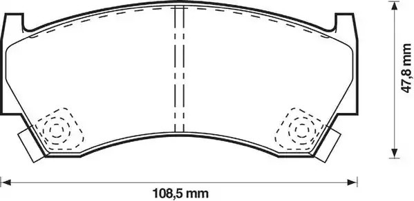 Комплект тормозных колодок JURID 572396J (23005, 572396)