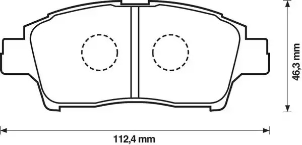 Комплект тормозных колодок JURID 572404J (23348, 572404)