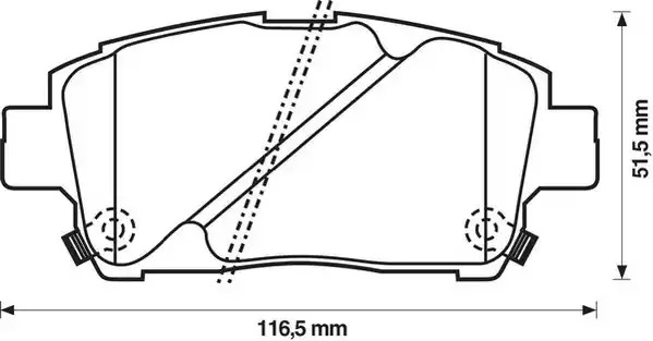 Комплект тормозных колодок JURID 572405J (23510, 572405)