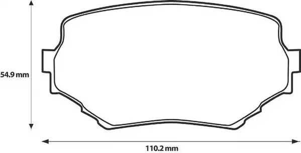 Комплект тормозных колодок JURID 572420J (23314, 572420)