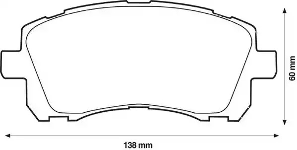 Комплект тормозных колодок JURID 572423J (23558, 572423)