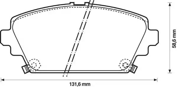 Комплект тормозных колодок JURID 572429J (572429)